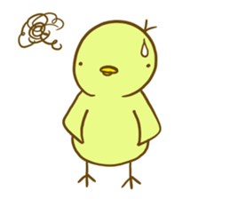 edamame' color little bird sticker #5979512
