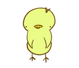 edamame' color little bird sticker #5979514