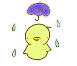 edamame' color little bird sticker #5979516