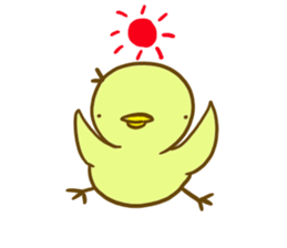 edamame' color little bird sticker #5979517
