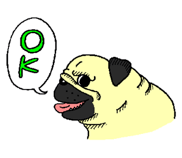 pug's sticker sticker #5979766