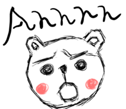 Angry Teddy sticker #5980377