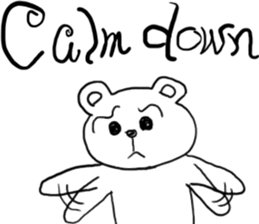 Angry Teddy sticker #5980396