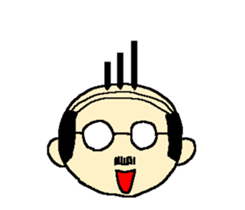 Japanese classical papa sticker #5980436