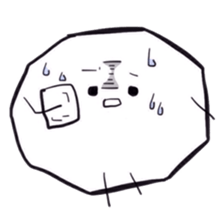 He quit eraser. sticker #5980452