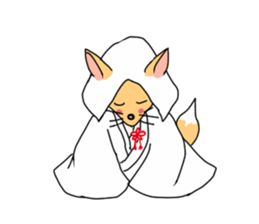 Inhabitants of japan old tale sticker #5981957