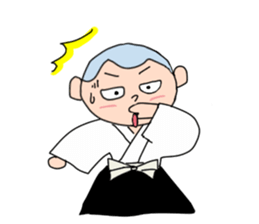 Inhabitants of japan old tale sticker #5981958