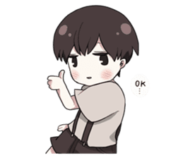 Moody boy sticker #5983031