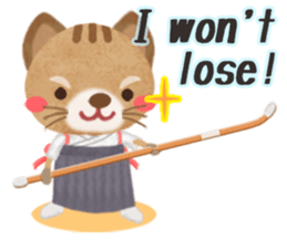 Naginata animal stickers (English) sticker #5983285