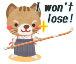 Naginata animal stickers (English) sticker #5983285