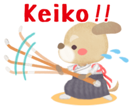 Naginata animal stickers (English) sticker #5983286