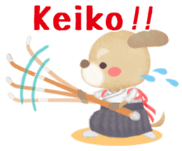 Naginata animal stickers (English) sticker #5983286