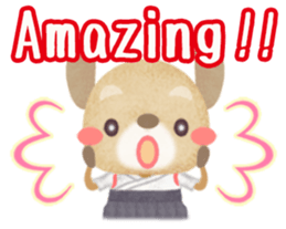 Naginata animal stickers (English) sticker #5983292