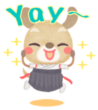 Naginata animal stickers (English) sticker #5983293