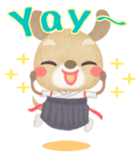 Naginata animal stickers (English) sticker #5983293