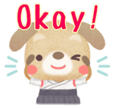 Naginata animal stickers (English) sticker #5983294