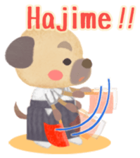 Naginata animal stickers (English) sticker #5983299