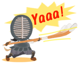 Naginata animal stickers (English) sticker #5983305