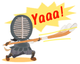 Naginata animal stickers (English) sticker #5983305