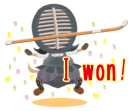 Naginata animal stickers (English) sticker #5983307