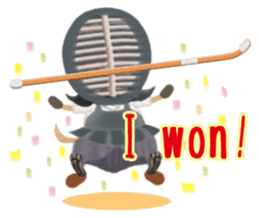 Naginata animal stickers (English) sticker #5983307