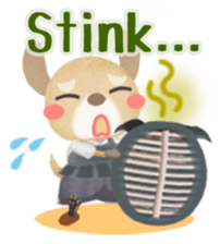 Naginata animal stickers (English) sticker #5983310