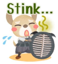 Naginata animal stickers (English) sticker #5983310