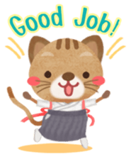 Naginata animal stickers (English) sticker #5983318