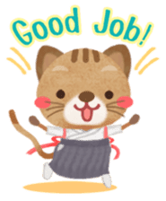 Naginata animal stickers (English) sticker #5983318