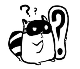 SNOWBOARDING Raccoon sticker #5984044