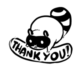 SNOWBOARDING Raccoon sticker #5984052