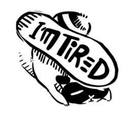 SNOWBOARDING Raccoon sticker #5984057