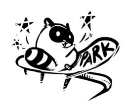 SNOWBOARDING Raccoon sticker #5984061
