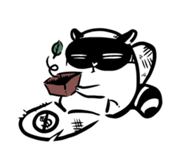 SNOWBOARDING Raccoon sticker #5984063
