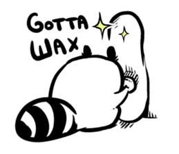 SNOWBOARDING Raccoon sticker #5984064