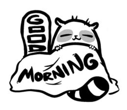 SNOWBOARDING Raccoon sticker #5984067