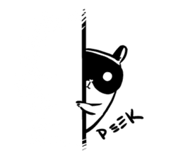 SNOWBOARDING Raccoon sticker #5984070