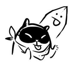 SNOWBOARDING Raccoon sticker #5984074