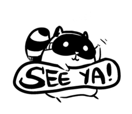 SNOWBOARDING Raccoon sticker #5984079