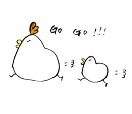 Funky chicken sticker #5984899