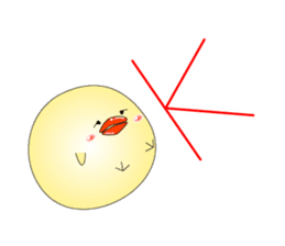 The chick which is one's own pace sticker #5985049