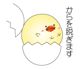 The chick which is one's own pace sticker #5985061