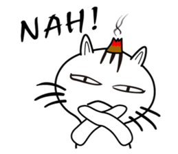 moxa-cat Bunta (English Vol.1) sticker #5985364