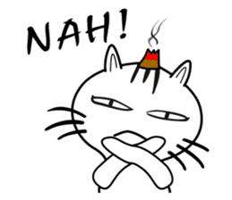 moxa-cat Bunta (English Vol.1) sticker #5985364