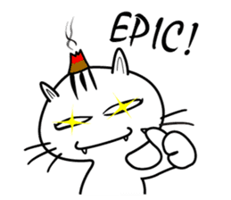 moxa-cat Bunta (English Vol.1) sticker #5985373