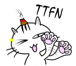 moxa-cat Bunta (English Vol.1) sticker #5985376