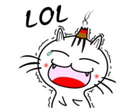 moxa-cat Bunta (English Vol.1) sticker #5985382