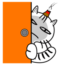 moxa-cat Bunta (English Vol.1) sticker #5985383