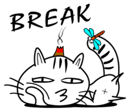 moxa-cat Bunta (English Vol.1) sticker #5985386