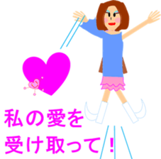 Love fairy, heart-chan sticker #5985527